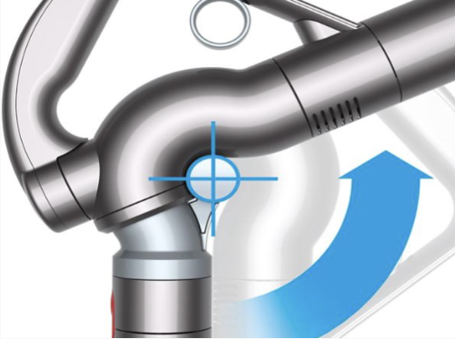  360° rotating tube allows you to clean anywhere easily